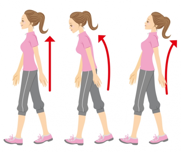 higiene postural al caminar